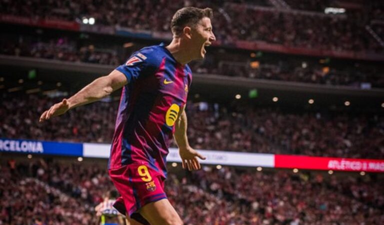 Barcelona Menang atas Atletico Madrid Berkat Lewandowski