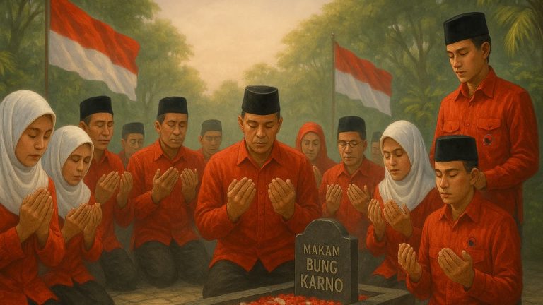 Ribuan Kader PDI-P Jateng Ziarah Makam Bung Karno di Blitar