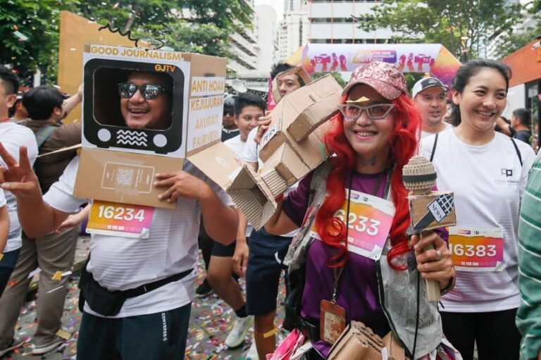 Pemred Ajak Lawan Hoaks dalam Acara Run for Good Journalism